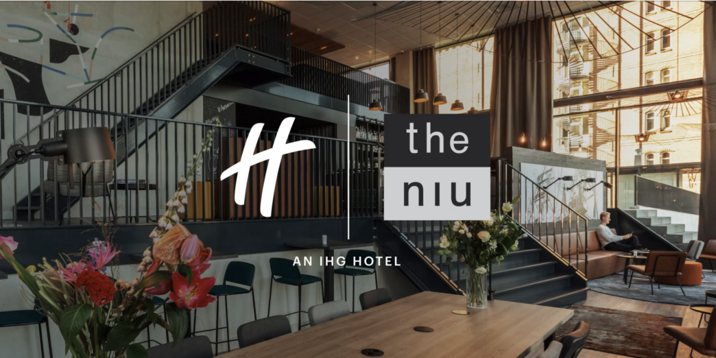 a staircase in a room with stairs and flowers